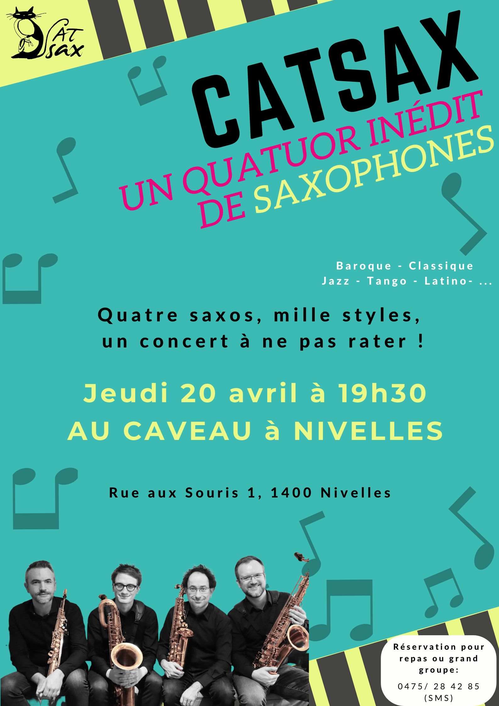 Concert au Caveau à Nivelles - 20 avril à 19h30